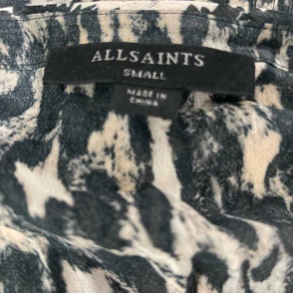 Allsaints Claria Animal Print Dress Size Small - Picture 8 of 16